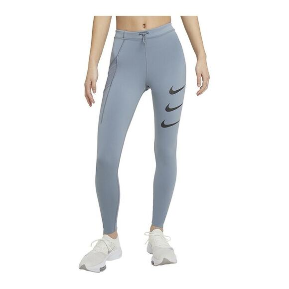 XXS NIKE RUN DIVISION EPIC LUXE - LEGGINGS - WOMEN'S - ASHEN SLATE/BLACK - Picture 1 of 13
